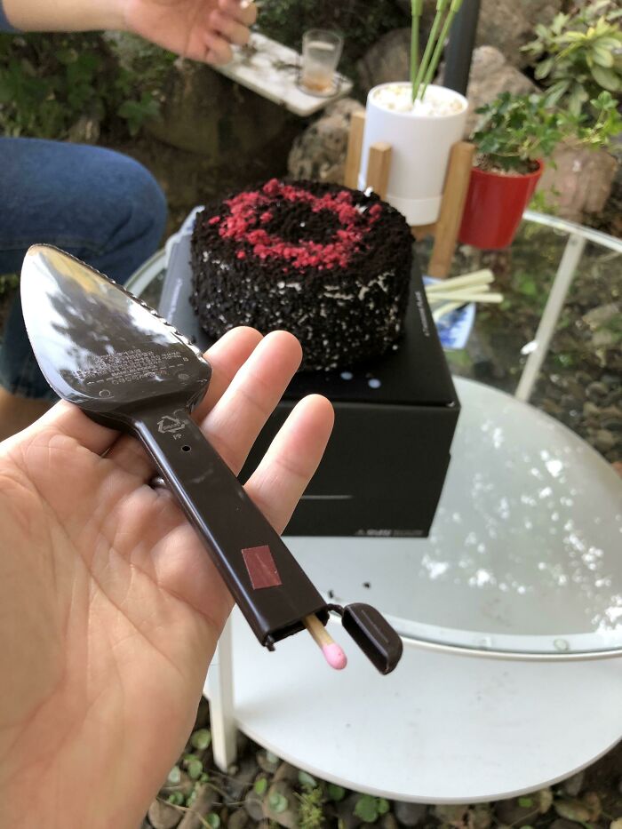 Cakes Sold In South Korea Usually Come With Free Candles And Matches Hidden In The Plastic Cake Knife