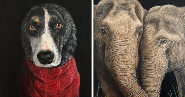 My Daughter Creates Hyper-Realistic Animal Portraits (30 Pics)