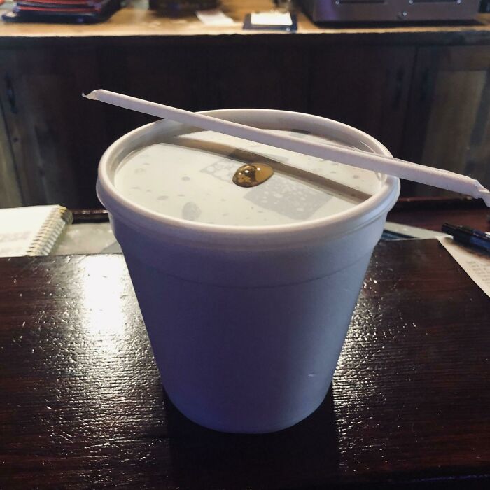 Ordered A Pepsi To Go. Came Out In A Soup Bowl