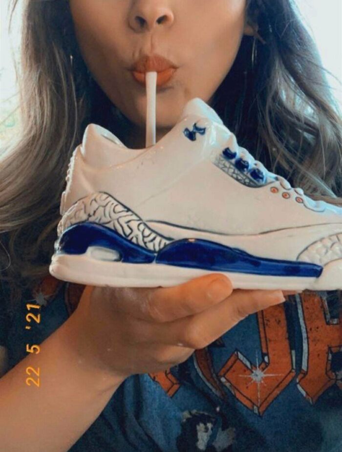 I Get That It’s *technically* A Ceramic Cup, But Dear God Something About Drinking Out Of A Shoe