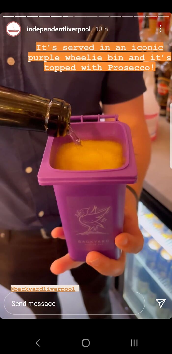 Liverpool Bar Serves Drinks In Model Bins....