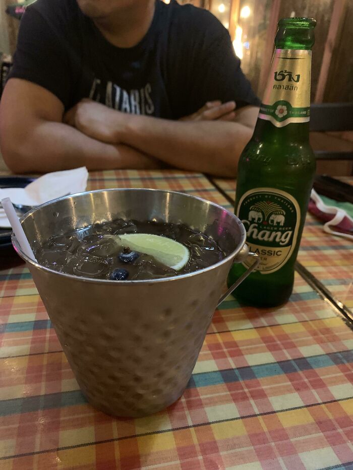 Didn’t Know What To Expect W A “Bacardi Swizzle Bucket”