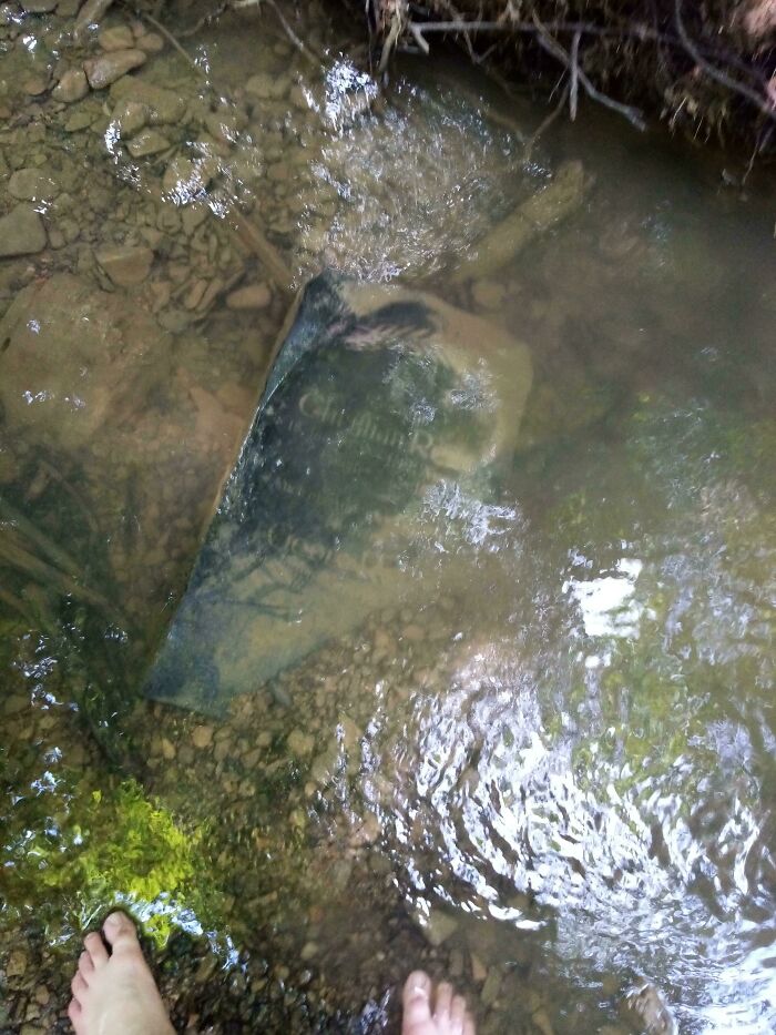 This Grave Stone I Found In The Woods