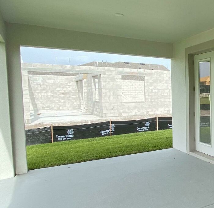 The Construction Next Door Doesn’t Look Real - It Looks Like A Painted Backdrop