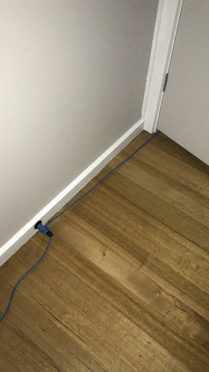 “Ran The Cable, Anchored To The Wall For Tightness” My Friend Who’s Gonna Drop Some Packets Soon