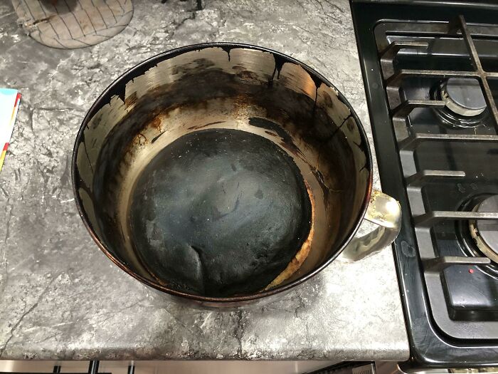 Preheated My Broiler To Make A Delicious Tomato Sausage Gnocchi. Totally Forgot That I Had Bread Dough Rising In The Oven