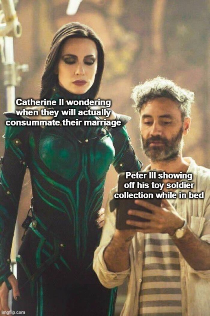 'hey Peter, Do You Know What's Better Than Playing With Toy Soldiers? Deposing Your Inept Husband!'