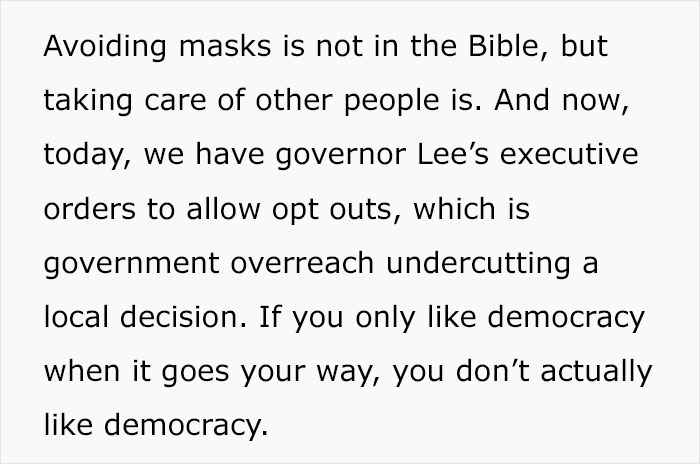 Dad Schools Anti-Mask Parents About What Is And Isn’t In The Bible In Powerful Speech Dad Schools Anti-Mask Parents About What Is And Isn’t In The Bible In Powerful Speech