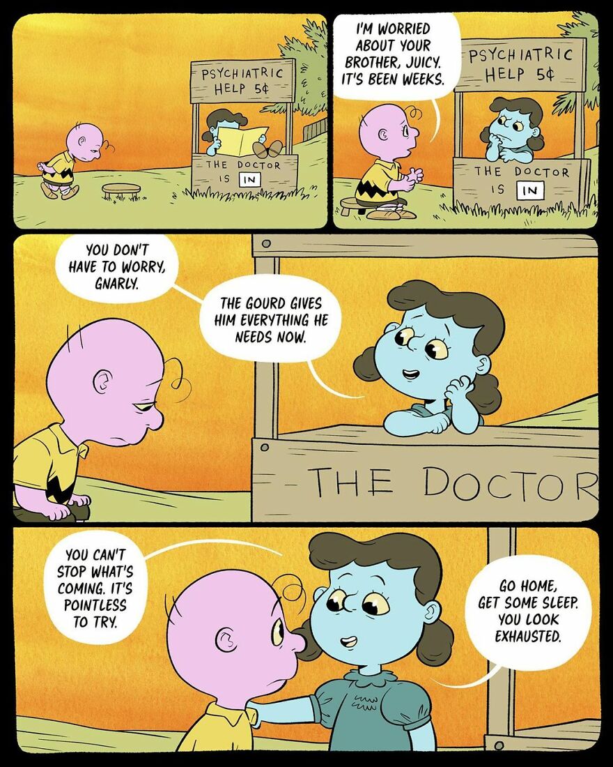 This Artist Made A Dark Webcomic About 'Gnarly Brown', And People On Instagram Are Loving It