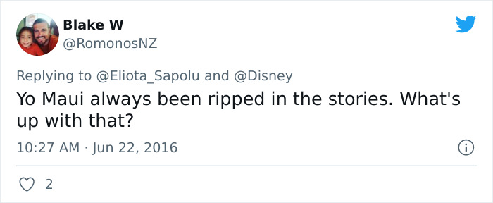 Sick Of People Calling Maui From Moana Obese, Tumblr User Explains What Male Strength Really Looks Like