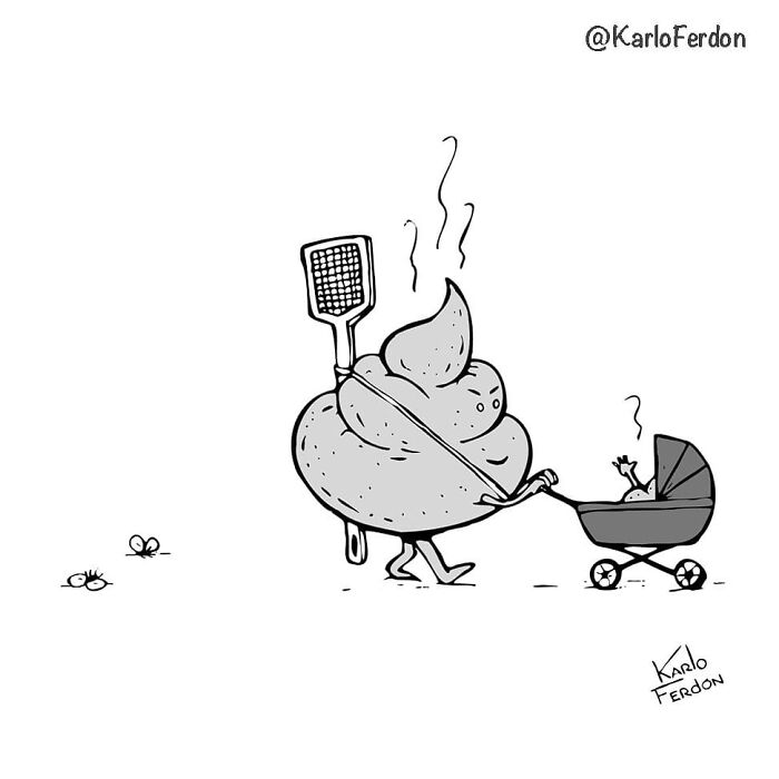 Funny Minimalist Comics Without Dialogue By Karlo Ferdon (56 New Comics)