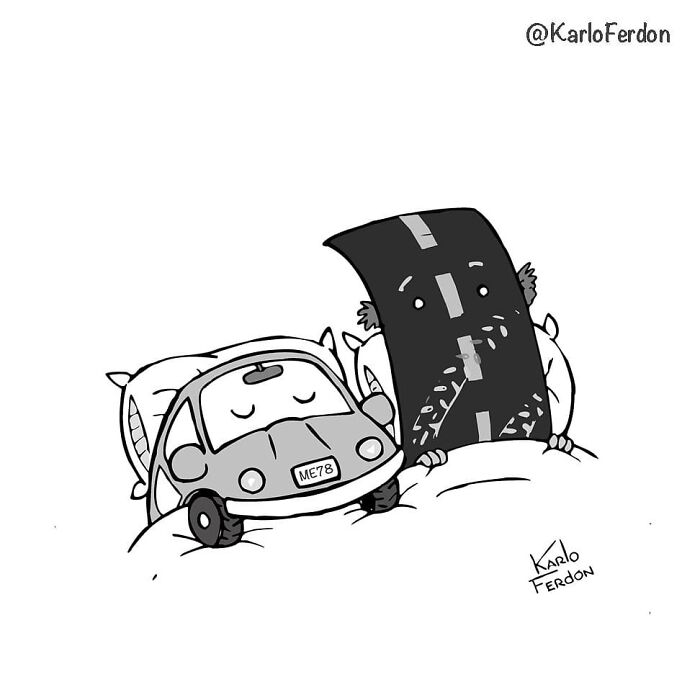 Funny Minimalist Comics Without Dialogue By Karlo Ferdon (56 New Comics)