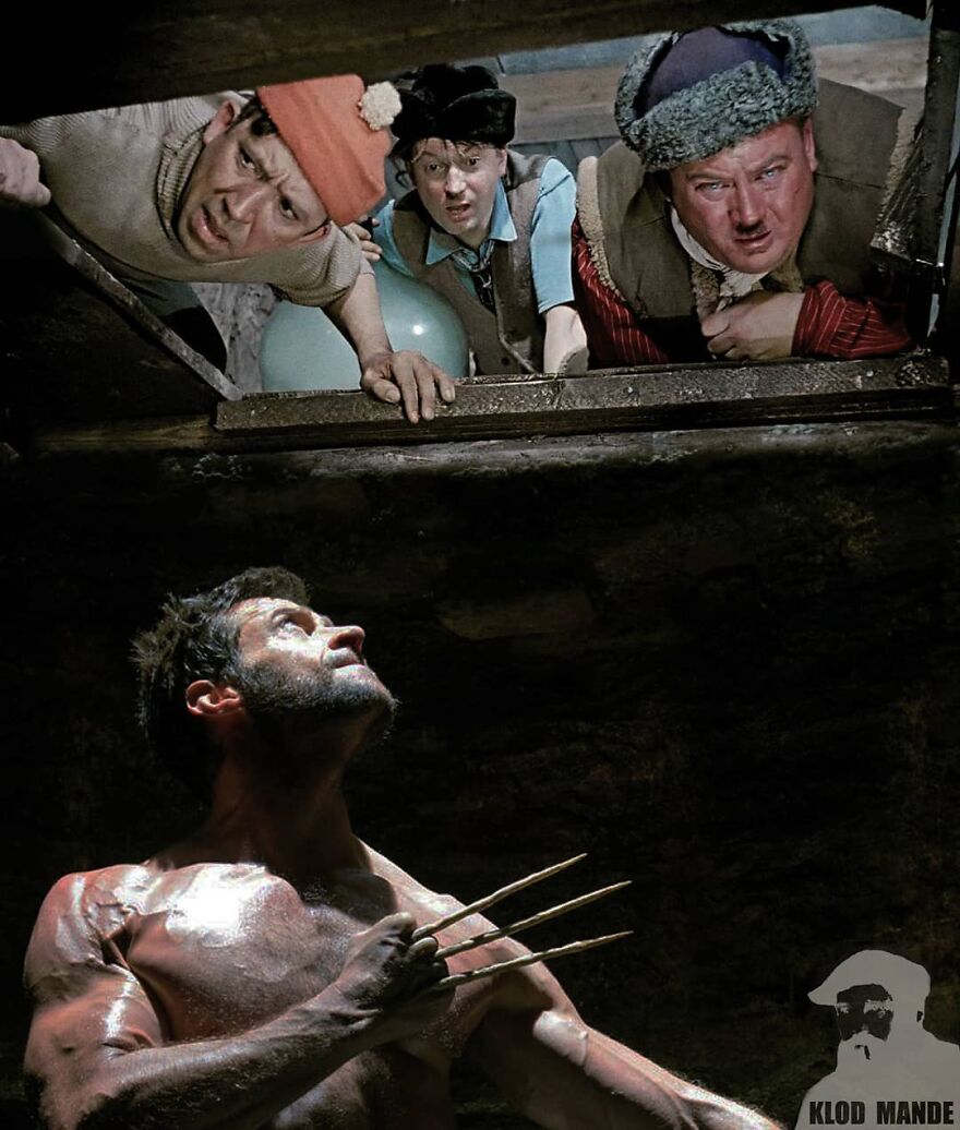 A Russian Digital Artist Mixes Iconic Pop Culture Movies With Russian Movies, Getting Really Funny Mashups(123 Pics)