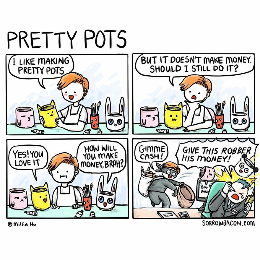 Artist Makes Sarcastic Comics With Unexpected Endings