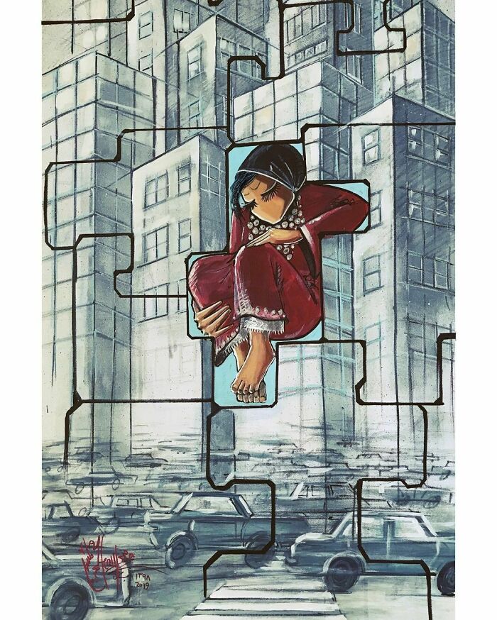 And Done “ Series : #identity #canvaswork #spray & #acrylic #atmystudio #kabul #afghanistan #preparationforexhibition