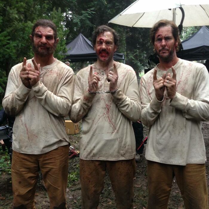 Werewolf Times 3 On TV Show Grimm! With Silas Weir Mitchell And Good Friend Alan Robinson