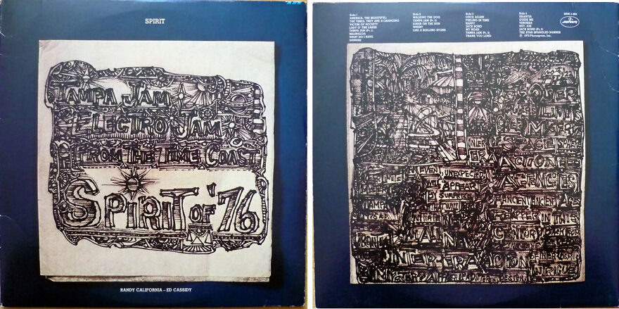 Burt Shonberg's Art On The Covers Of Spirit's Album "Spirit Of '76"