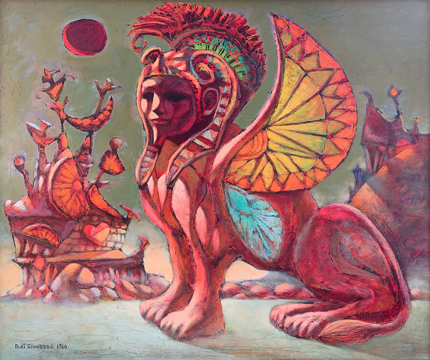 Burt Shonberg Title Unknown 1960 Casein On Panel