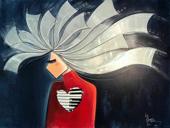 Happy Valentine’s Day ❤️
series: The Melody Of Heart/ نغمه دل
spray & Acrylic On Canvas 100x75 Cm
#happyvalentinesday #valentines #love #heart #melody #piano #red #silver #memories #painting #artwork #canvaspainting #acrylicpainting #spraypaintart #artist #artistsoninstagram #afghanartist #2021 #عشق #هنر #هنرمند #نقاشي #ولنتاین