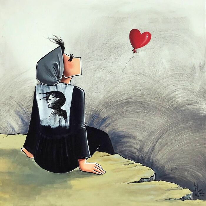 We Can’t Catch It Anymore...
‎ديگر نميتوانيم بدست بياوريم اش ...
#goodbye #hope #peace #homeland #life #memories #banksy #girl #balloon #red #shamsiahassani #afghan #people #woman #war #warzone #acrylic #painting #pintura #art #arte #artist #artistsoninstagram #artoftheday #artwork #afghanistan #kabul #هنر #هنرمند #افغانستان