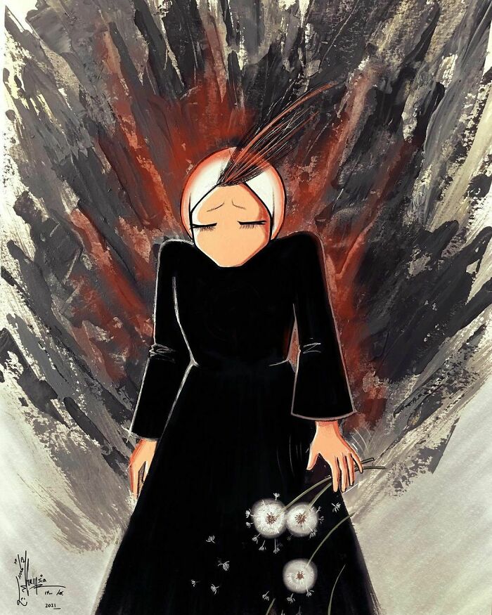 Damn The War/ لعنت به جنگ
girls’ School Bomb Attack... 💔
war Never Ends ...
#war #warzone #school #schoolgirl #bomb #attack #fear#darkness #wishes #dandelion #kill #girl #kabul #afghanistan #afghan #people #afghanartist #artist #art #arte #artistsoninstagram #painting #pintura #dailyart #dailylife #جنگ #انفجار #كابل #افغانستان
#shamsiahassani