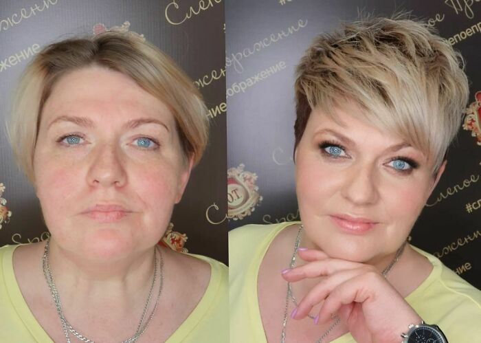 Юлия Из Москвы ,#слепоепреображение Сделала В Качестве Подарка Для Себя На День Рождения. .над Образом Работали;парикмахер Ольга Тарасова @stilist_o_tarasova ,визажист И Автор Проекта Оксана Трунова @oxanatrunovamakeup ,запись По Тел.4842 20-22-66. #академиятруновой #слепоепреображение #допосле #меняйсяклучшему #визажист #стилист #стрижка #стильнаястрижка #лифтингмакияж #вечер#нюдовыймакияж #hair #hairstylist #makeup #makeupartist