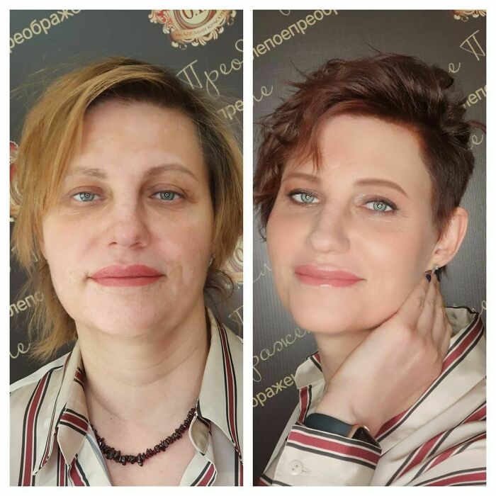 Наталья ,врач Из Москвы, Была У Нас Уже Год Назад )и Вот Захотелось Ещё Таких Же Эмоций,с Собой Ещё И Маму Привезла На #слепоепреображение. Над Образом Работали;парикмахер Ольга Тарасова @stilist_o_tarasova ,визажист И Автор Проекта Оксана Трунова @oxanatrunovamakeup ,запись По Тел.4842 20-22-66. #академиятруновой #слепоепреображение #допосле #визажисттрунова #стилисттарасова #москва #калуга #стрижкапосле50 #лифтингмакияж #hair #hairstylist #makeup #makeupartist
