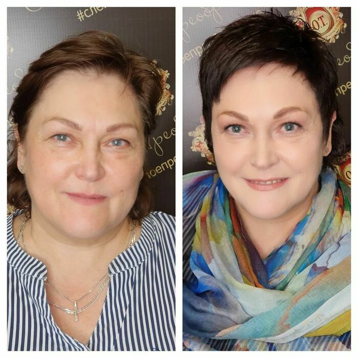 Татьяна Из Москвы ,наша Подписчица Много Лет ,долго Следила За Нами И Решилась Приехать .над Образом Работали;парикмахер Ольга Тарасова @stilist_o_tarasova ,визажист И Автор Проекта Оксана Трунова @oxanatrunovamakeup ,запись По Тел.4842 20-22-66.
#академиятруновой #слепоепреображение #допосле #стрижкапосле50 #лифтингмакияж #hair #hairstylist #makeup #makeupartist