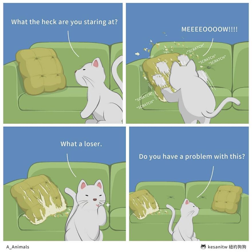 Chinese Artist Makes Adorable Comics Showing How Animals Would Act Like Humans