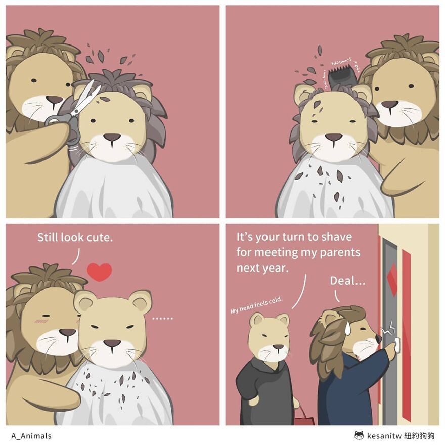 Chinese Artist Makes Adorable Comics Showing How Animals Would Act Like Humans