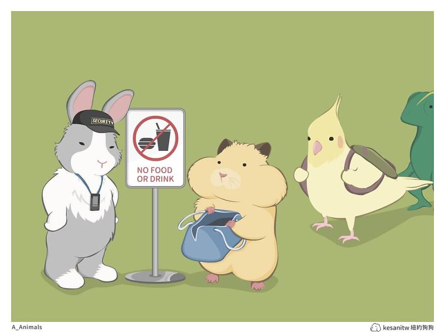 Chinese Artist Makes Adorable Comics Showing How Animals Would Act Like Humans