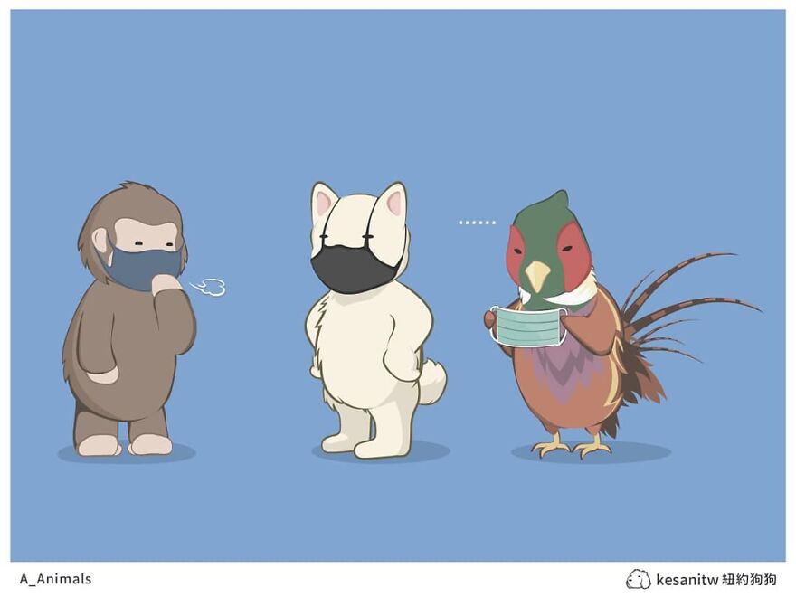 Chinese Artist Makes Adorable Comics Showing How Animals Would Act Like Humans