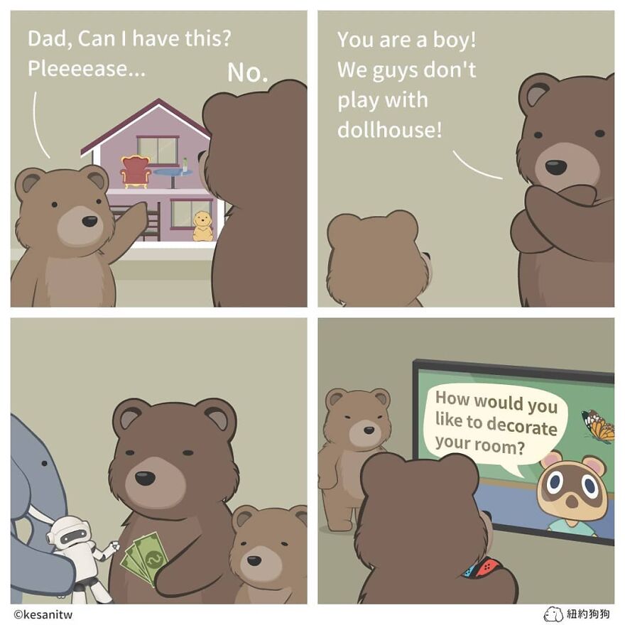 Chinese Artist Makes Adorable Comics Showing How Animals Would Act Like Humans