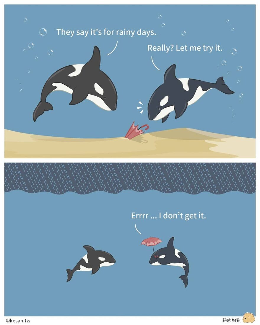 Chinese Artist Makes Adorable Comics Showing How Animals Would Act Like Humans