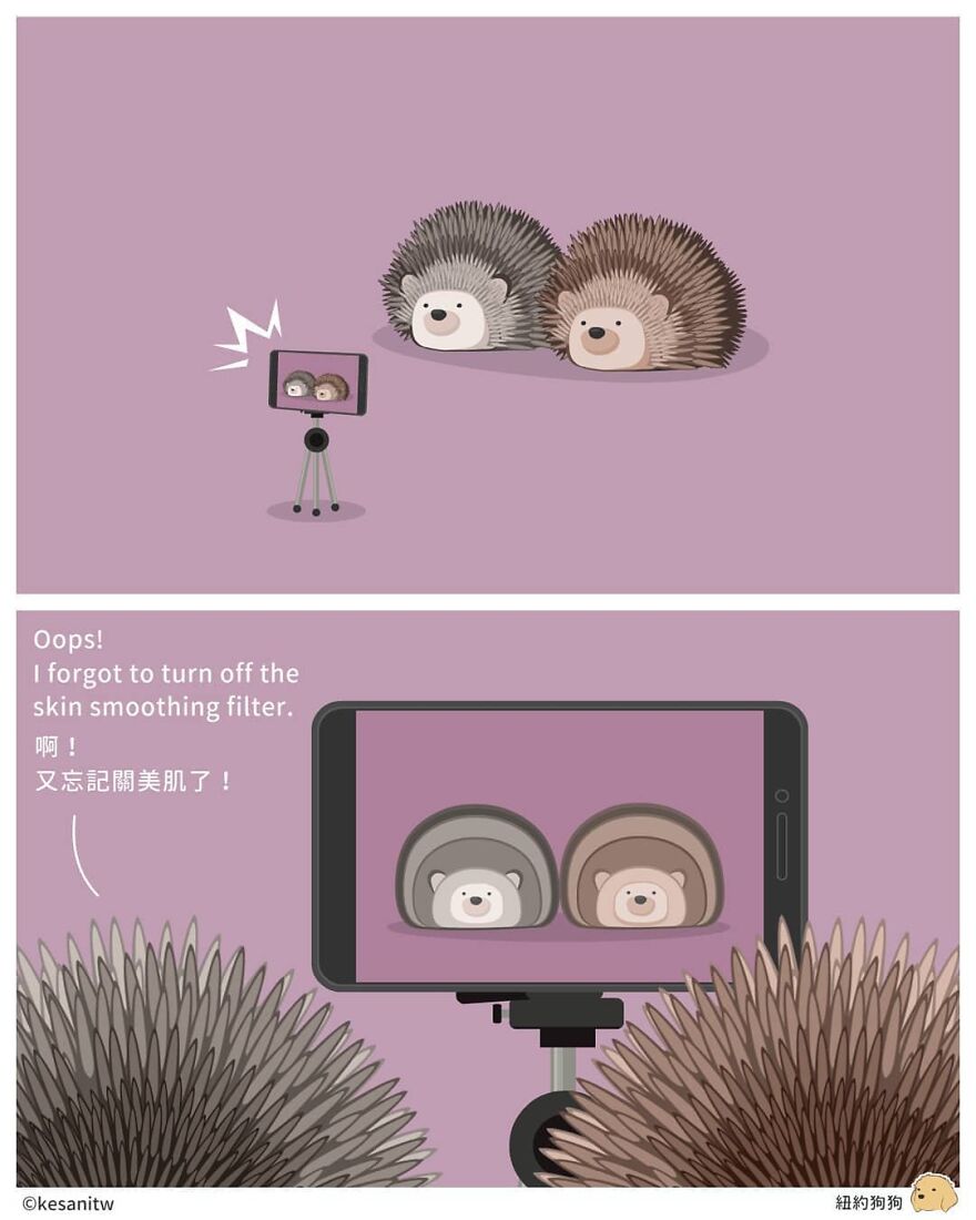 Chinese Artist Makes Adorable Comics Showing How Animals Would Act Like Humans