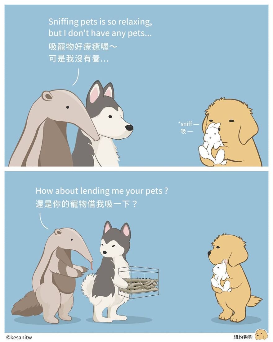Chinese Artist Makes Adorable Comics Showing How Animals Would Act Like Humans