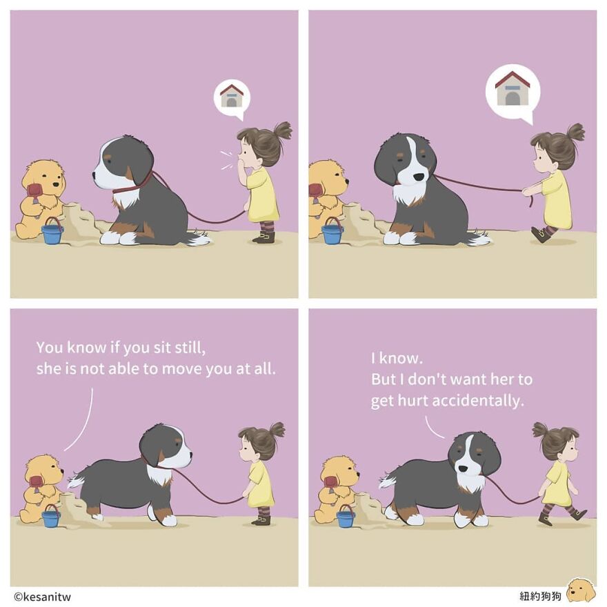 Chinese Artist Makes Adorable Comics Showing How Animals Would Act Like Humans