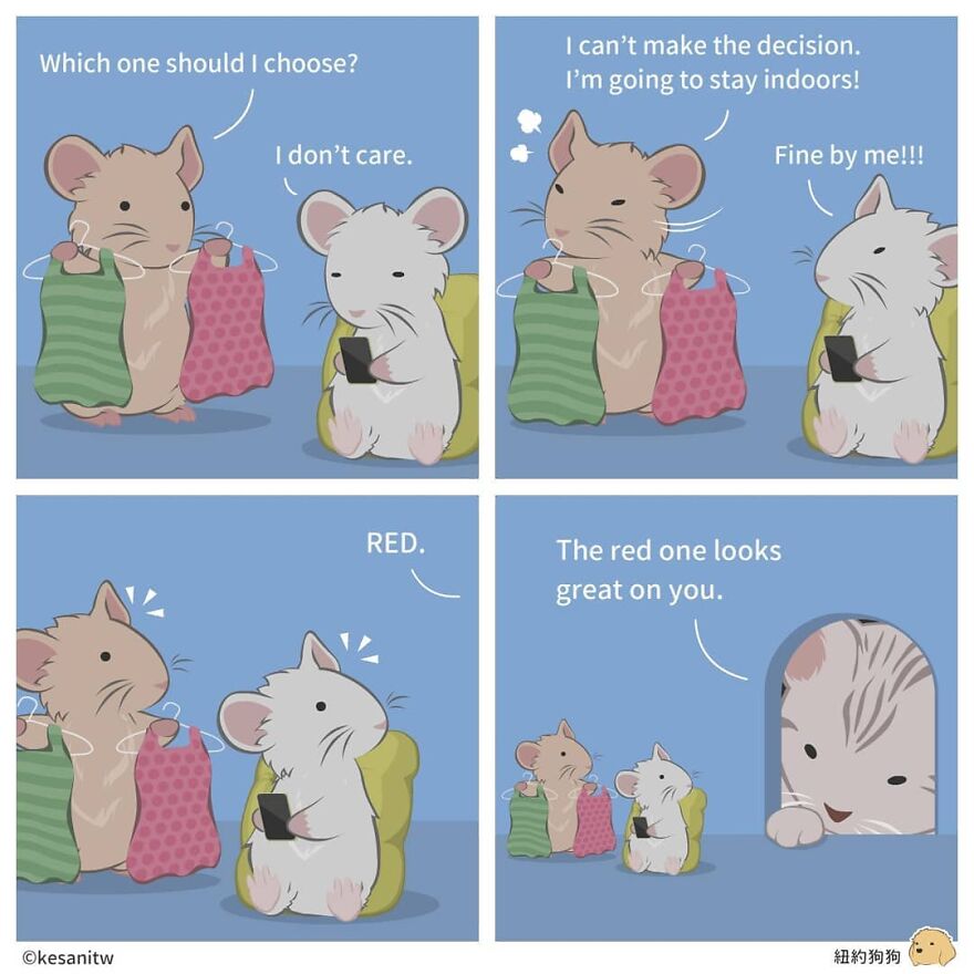 Chinese Artist Makes Adorable Comics Showing How Animals Would Act Like Humans