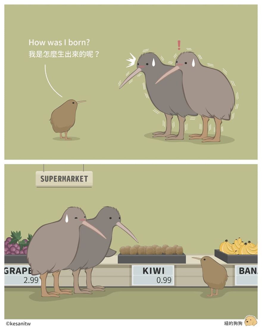 Chinese Artist Makes Adorable Comics Showing How Animals Would Act Like Humans