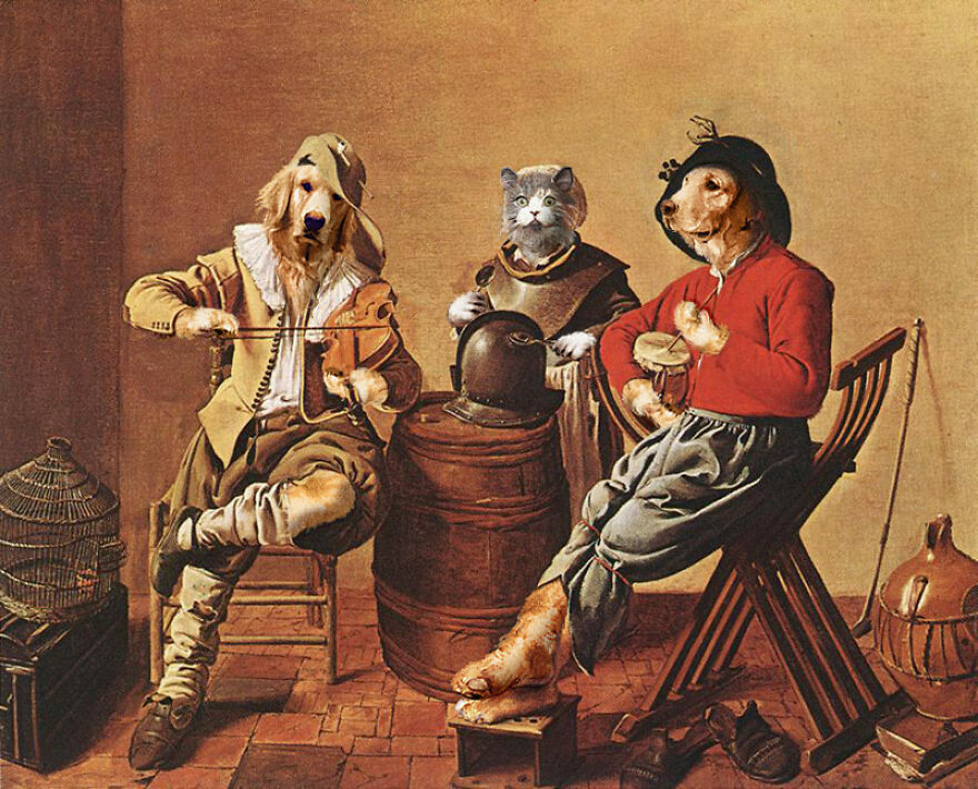 Digital Artists Were Challenged To Turn Animals Into Renaissance Paintings And Here Are The Top 20