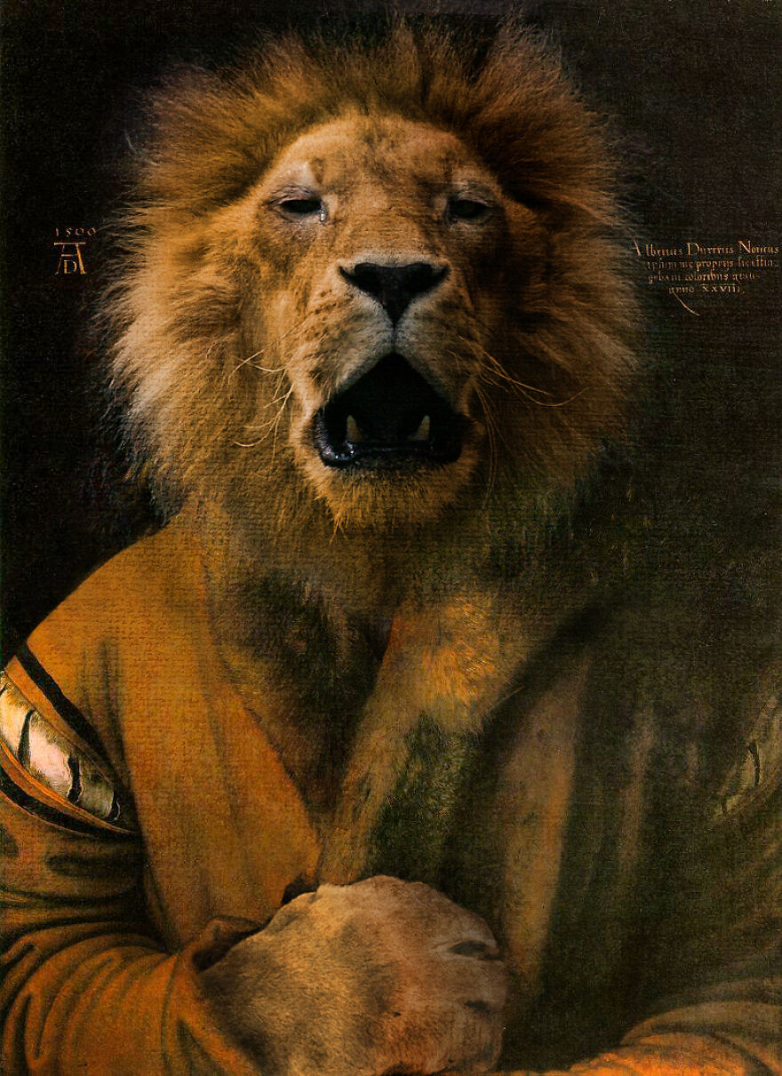 Digital Artists Were Challenged To Turn Animals Into Renaissance Paintings And Here Are The Top 20