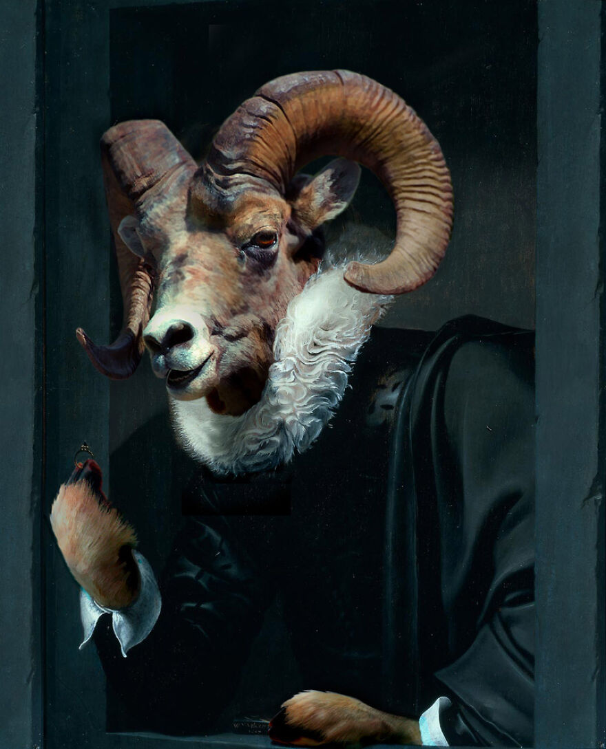 Digital Artists Were Challenged To Turn Animals Into Renaissance Paintings And Here Are The Top 20