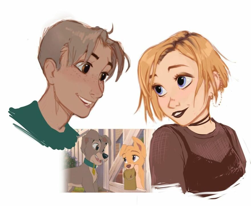 Famous Humanized Cartoon Characters By Shannon Lee