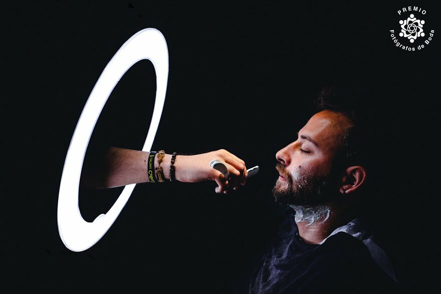 Unusual Groom Portrait By Simona Cancelli