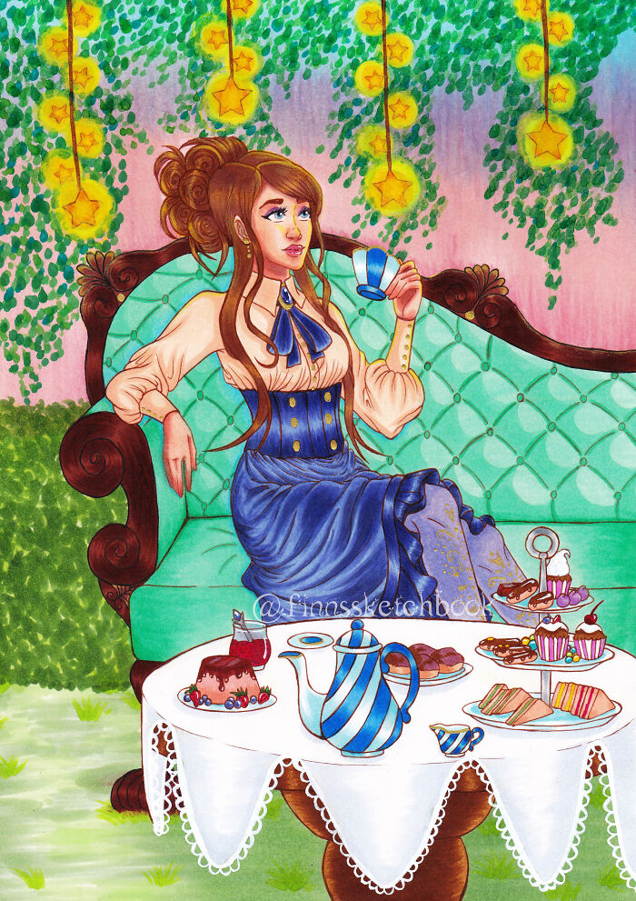 2020 Copic Award Entry - Tea Party For One