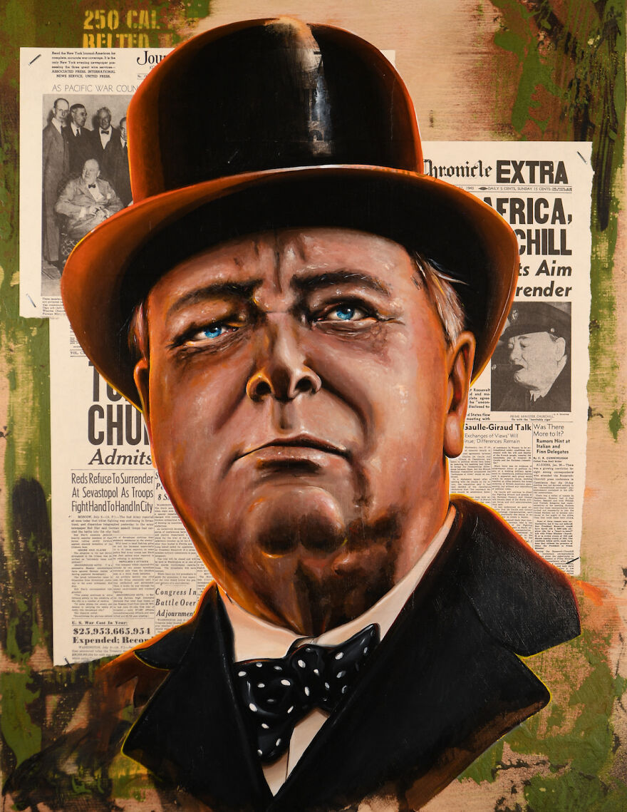 I Transform Wwii Headlines Into Pieces Of Historic Art (12 Pics)