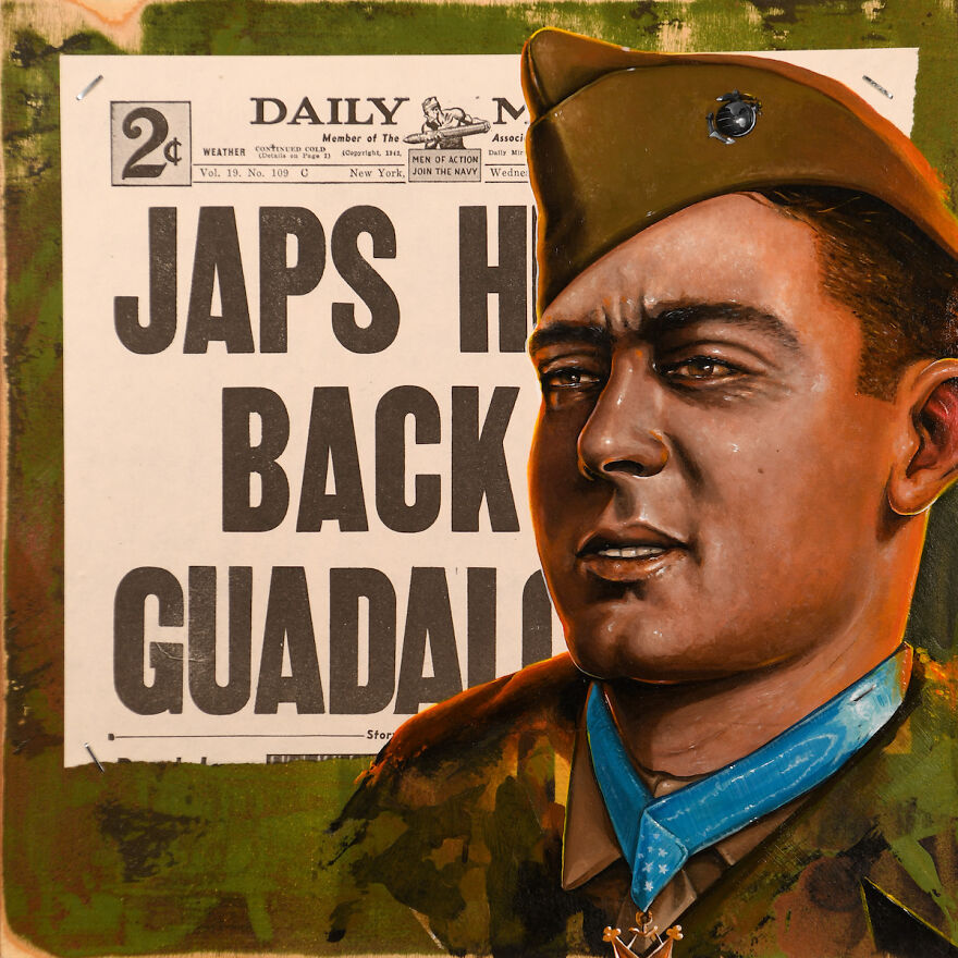 I Transform Wwii Headlines Into Pieces Of Historic Art (12 Pics)