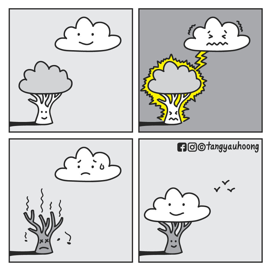 I Drew 23 Comics To Show How Unexpected Surprises Happen When We Look At Things Differently.