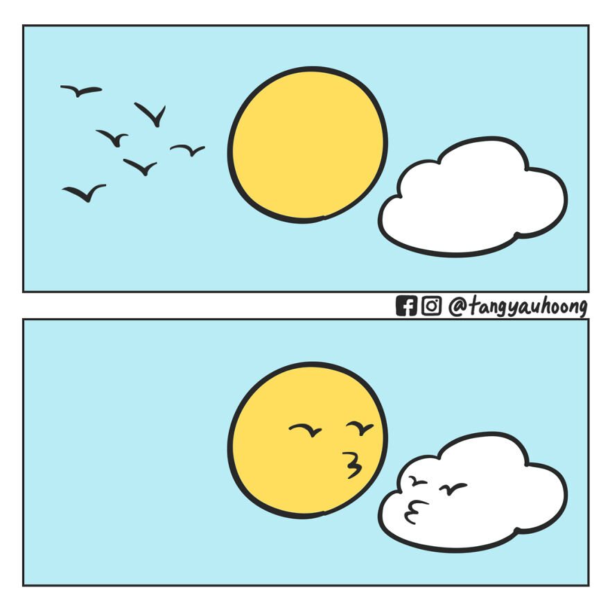 I Drew 23 Comics To Show How Unexpected Surprises Happen When We Look At Things Differently.