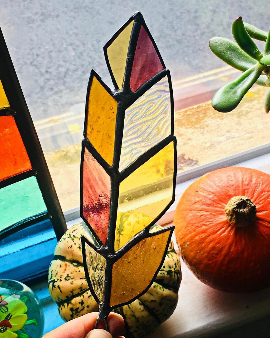 I Turned My Passion For Stained Glass Into A Business And I Recently Made My Biggest Stained Glass Panel Yet